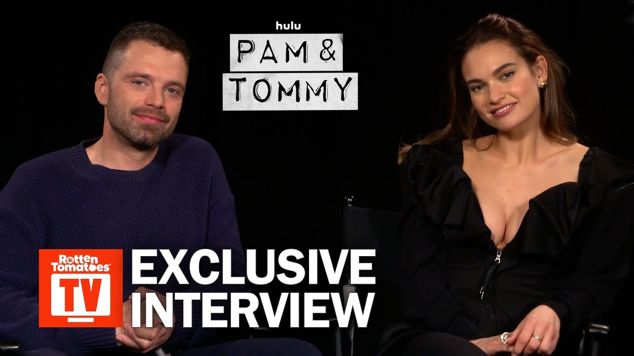 Lily James & Sebastian Stan on Their ‘Pam & Tommy’ Transformations | Rotten Tomatoes TV
