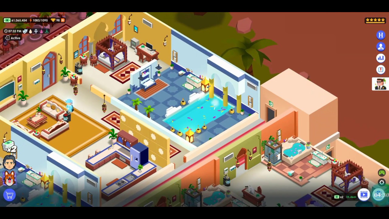 Hotel Empire Tycoon Arabian Nights Resort | 5 Star Max Level Hotels Fully Upgraded |