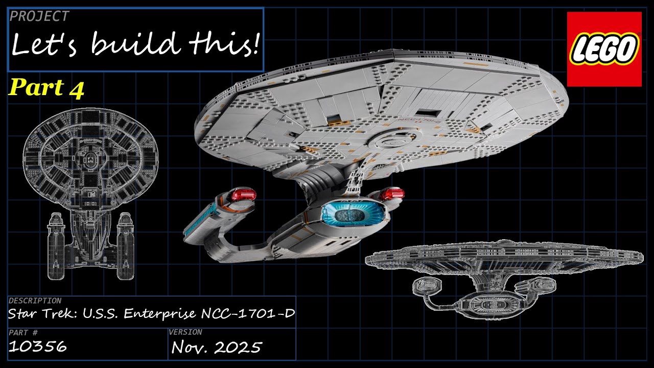Let's build this live! - LEGO Icons - 10356 Star Trek U.S.S. Enterprise NCC-1701-D - Part 4