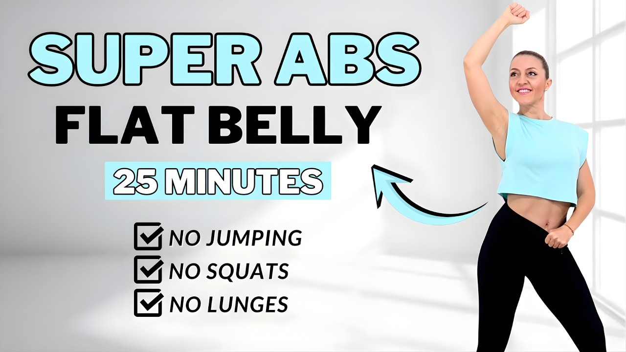 🔥25 Min STANDING CARDIO ABS🔥Lose Belly Fat in 14 Days🔥No Jumping🔥No Repeat🔥