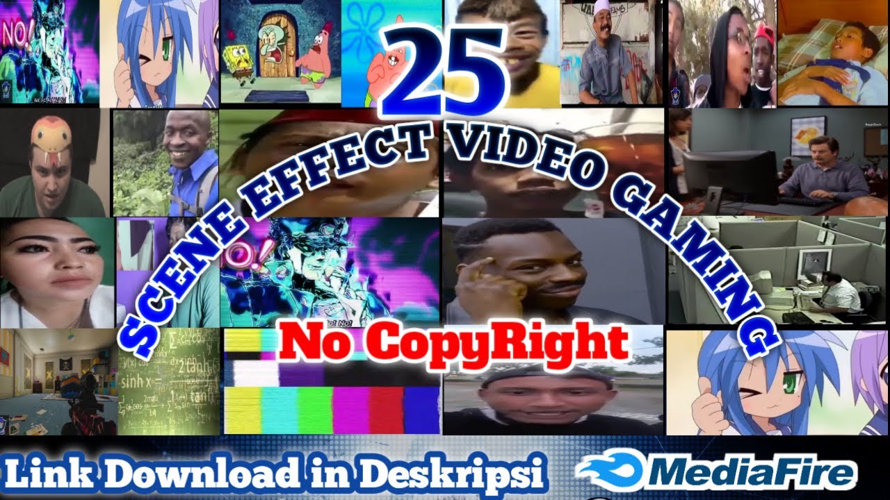 25+ Effect Scene Video/meme Lucu buat Youtuber Exe