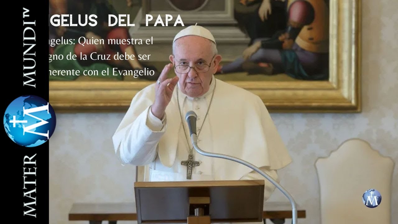 &Aacute;ngelus: Quien muestra el signo de la Cruz debe ser coherente con el Evangelio