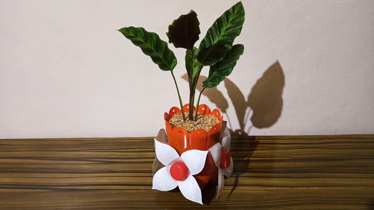 AMAZING IDEA ON HOW TO MAKE POT FROM DISCARDED PLASTIC BOTTLE