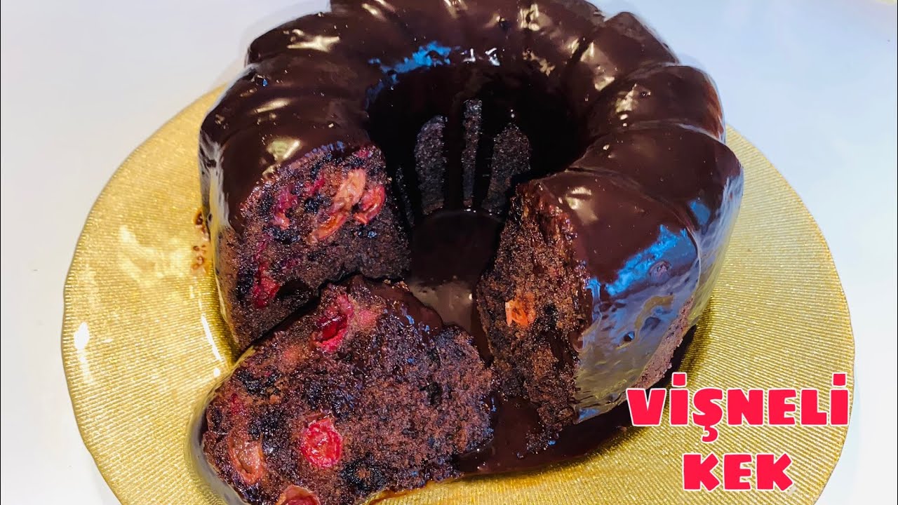 Yaş Pasta Tadında Nefis Vişneli Kek Tarifi🍒🍫💯