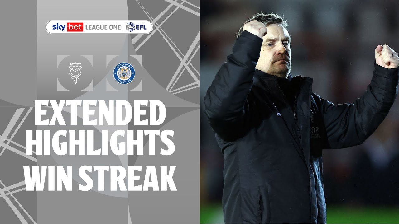 WIN STREAK! | Lincoln City v Stockport Country extended highlights 