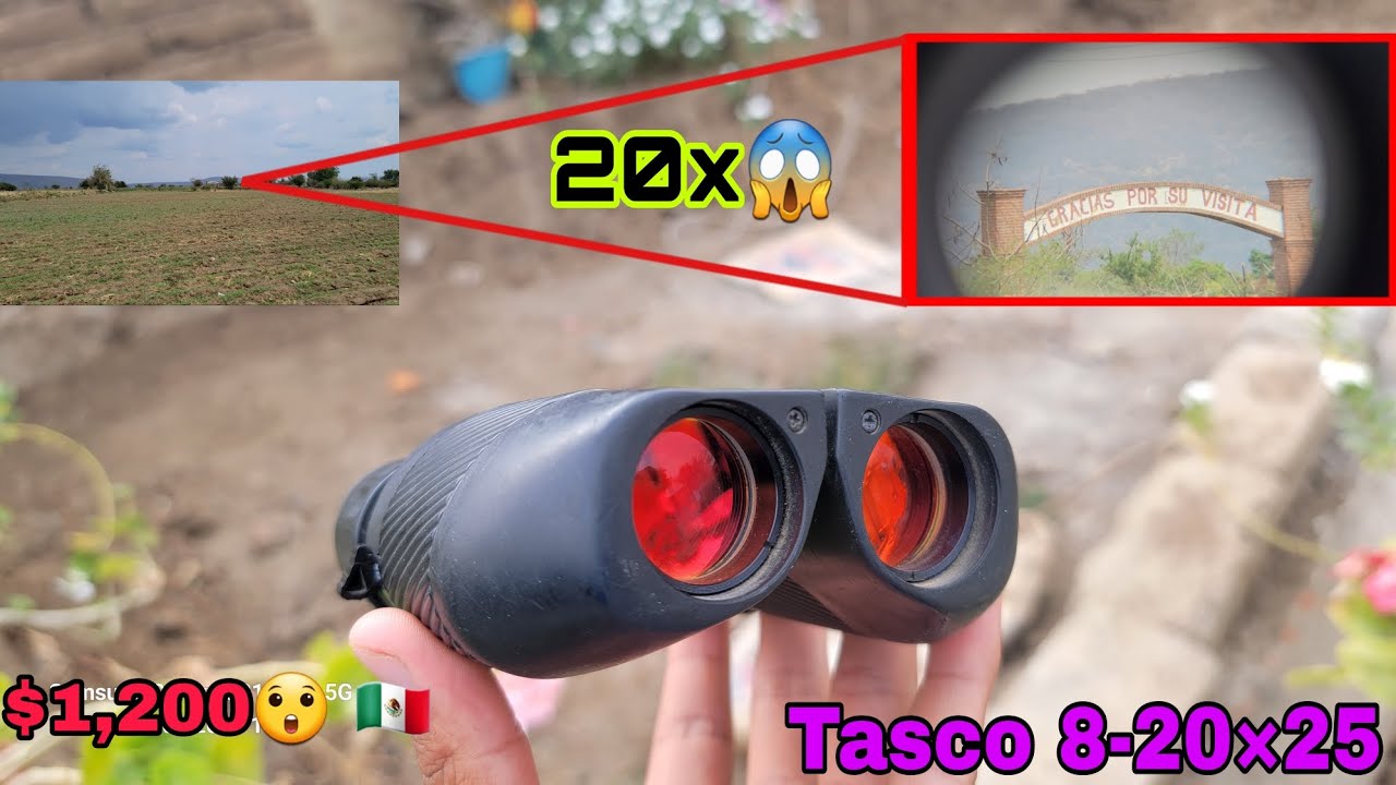 Binoculares Tasco 8-20×25 | Zoom real😱🔴