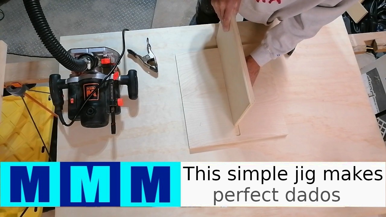 This simple jig makes perfect dados