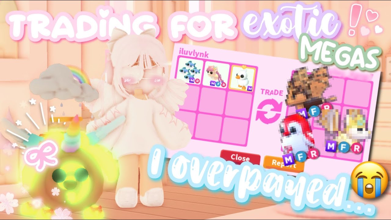 ♡₊˚ ᵕ̈ Trading For Exotic Megas! I OVERPAYED 😭- #adoptme #adoptmegame ⋆ ˚。⋆୨୧˚