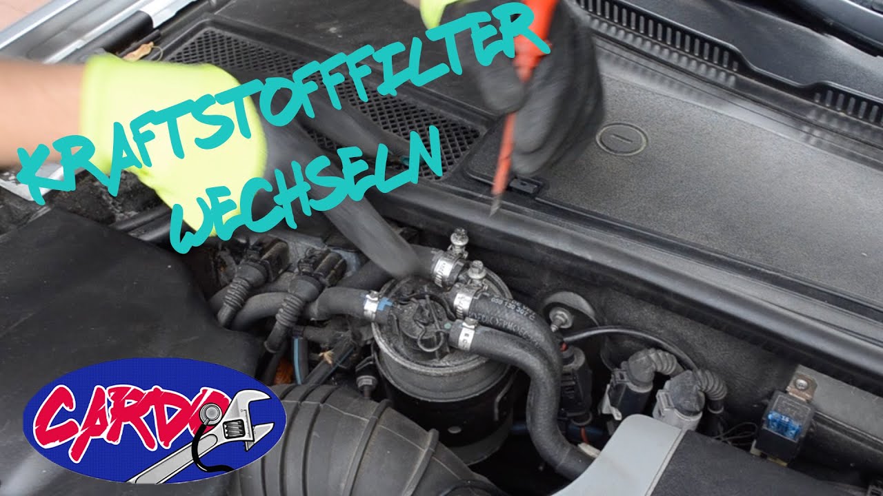 Kraftstofffilter wechseln Audi A6 4B C5 2.5l TDI fuel Filter change