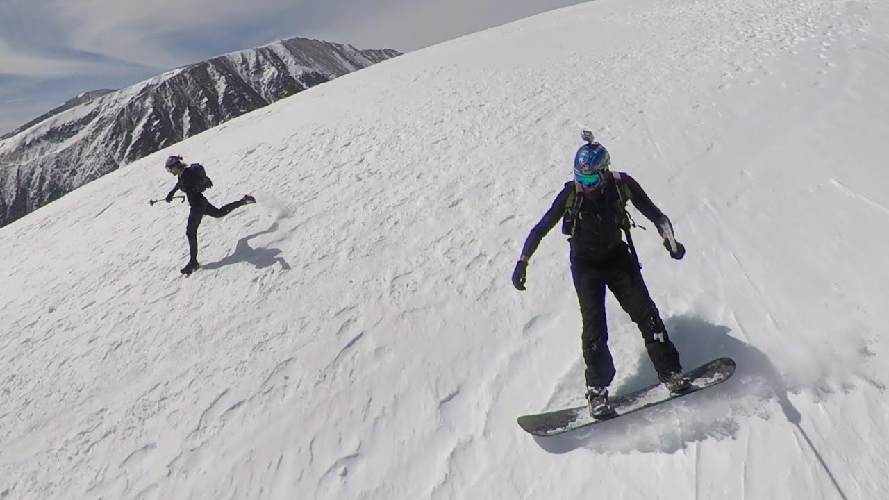 QUANDARY PEAK 14,265FT SNOWBOARDING