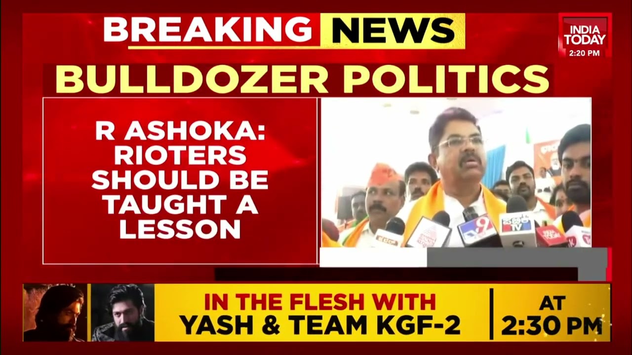 Karnataka Minister R Ashoka Bats For Bulldozer Justice, Says, Rioters Should Be Taught A Lesson