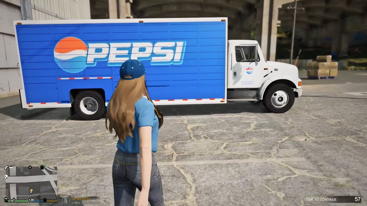 Gta 5 Episode: Going To Work As Freelance Female Trucker - Transport Pepsi Cola To The Store!