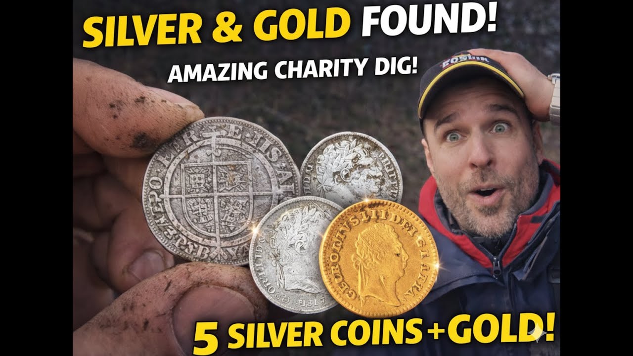 5 Silver Coins Found on Charity Dig! 😱 | Metal Detecting UK 2026