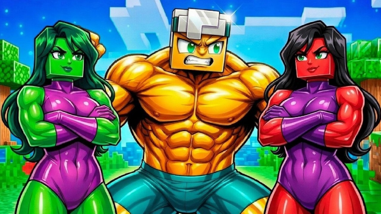 Virei um HULK de OURO no Minecraft por 24 HORAS