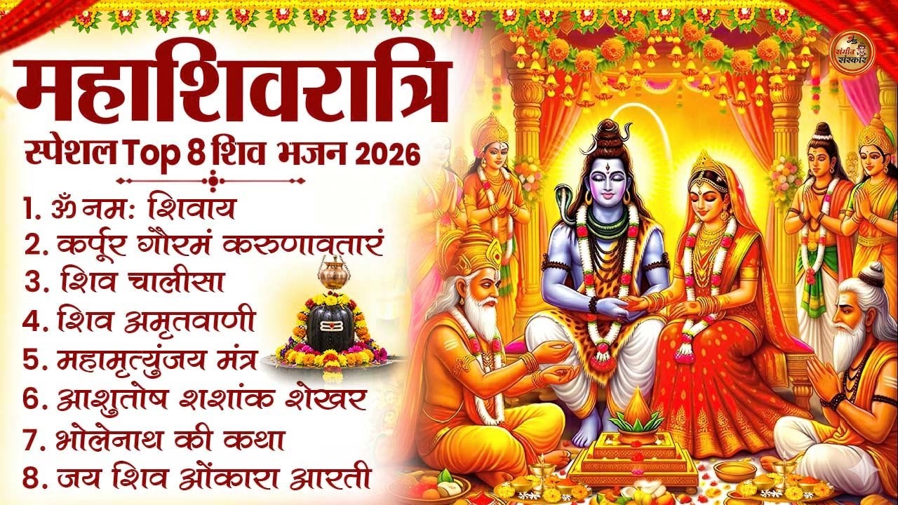2026 महाशिवरात्रि Special भजन, Top8 भजन, नॉनस्टॉप शिव भजन, 2026 #Shivratri, Shiv Bhajan 2026