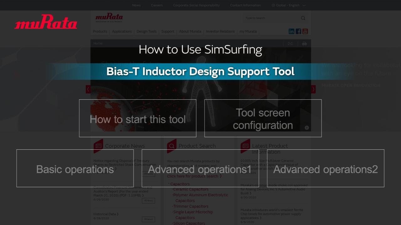 How to Use SimSurfing Bias-T Inductor Design Support Tool