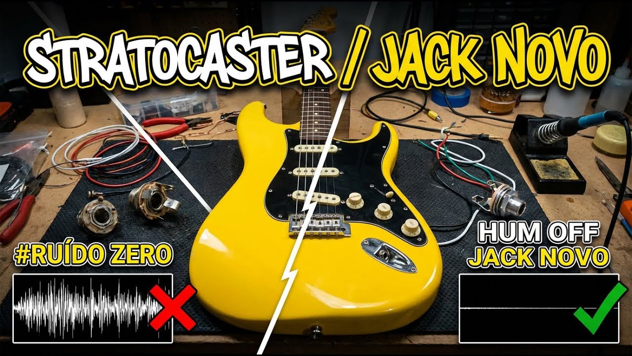 Adeus ruído: desinstalei o jack e refiz o aterramento da Memphis MG32