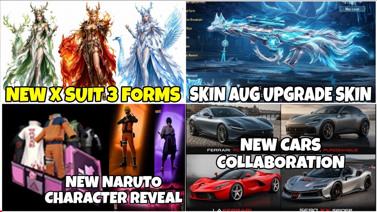 🔴NEW X SUIT 3 FORMS WITH NEW AUG UPGRADE SKIN😱 |NEW NARUTO CHARACTER REVEAL💀 NARUTO LUCKYSPIN OUTFIT