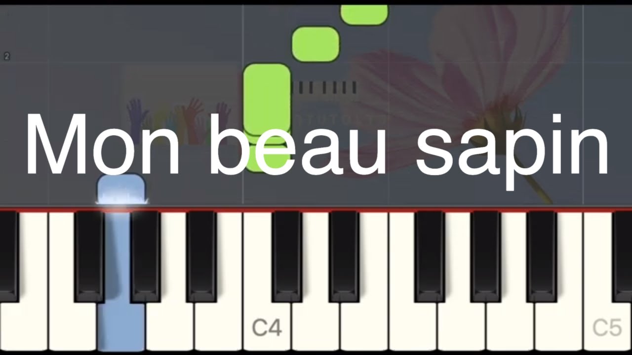 Tradition - Mon beau sapin - Very easy piano tutorial