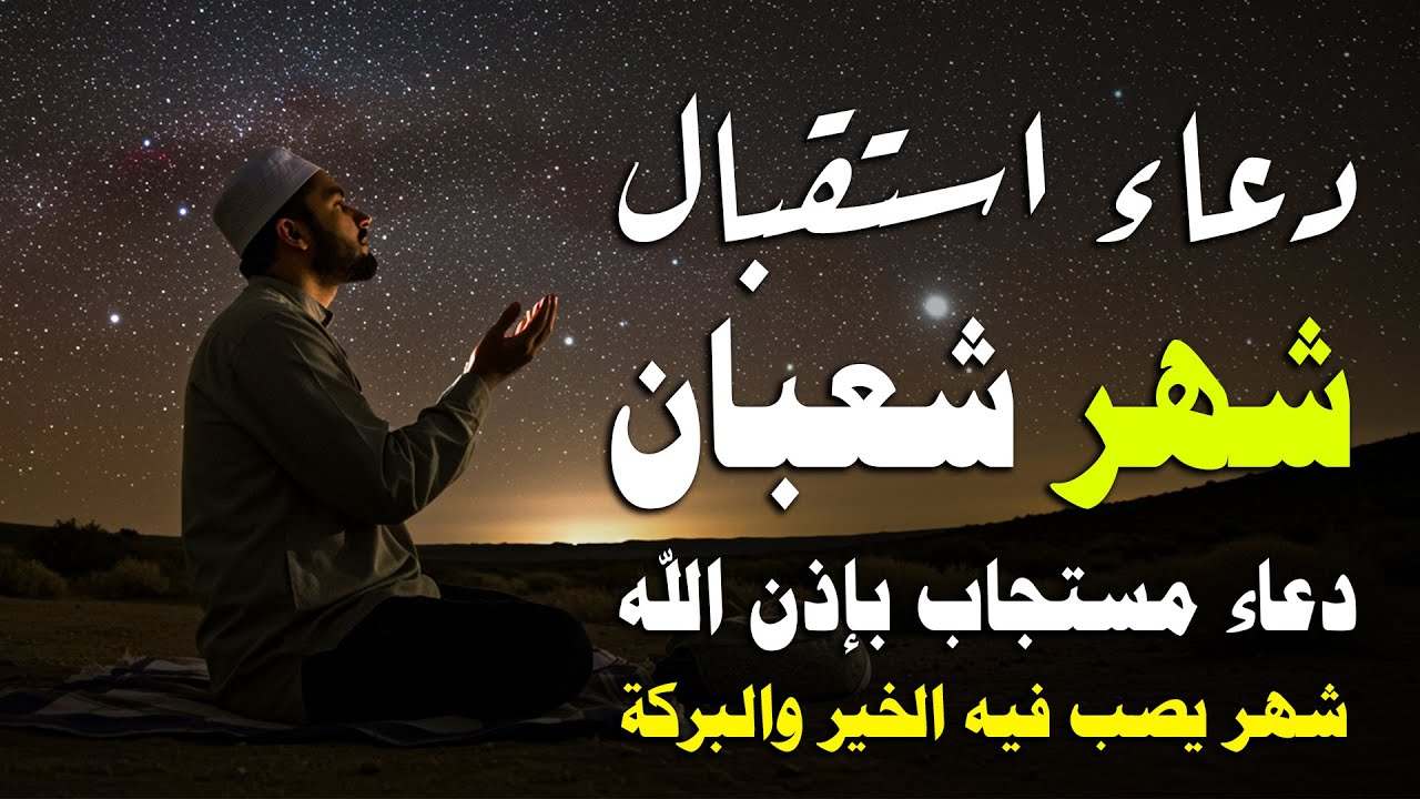 دعاء استقبال شهر شعبان | شهر تُرفع فيه الأعمال ودعاء لا يُرد | فرج ورزق وبداية تغيير قبل رمضان