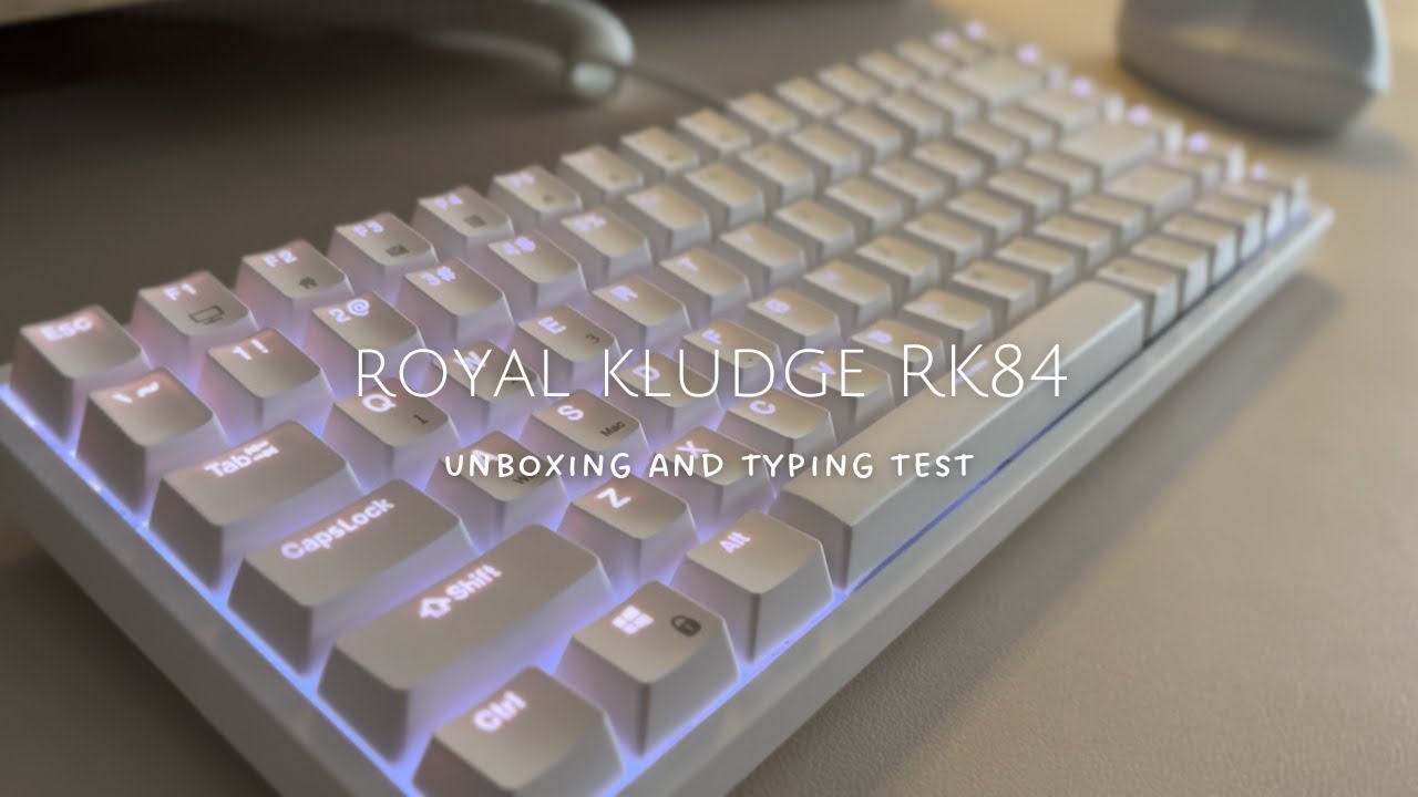 first mechanical keyboard ⌨️ | Royal Kludge RK84 unboxing and typing test