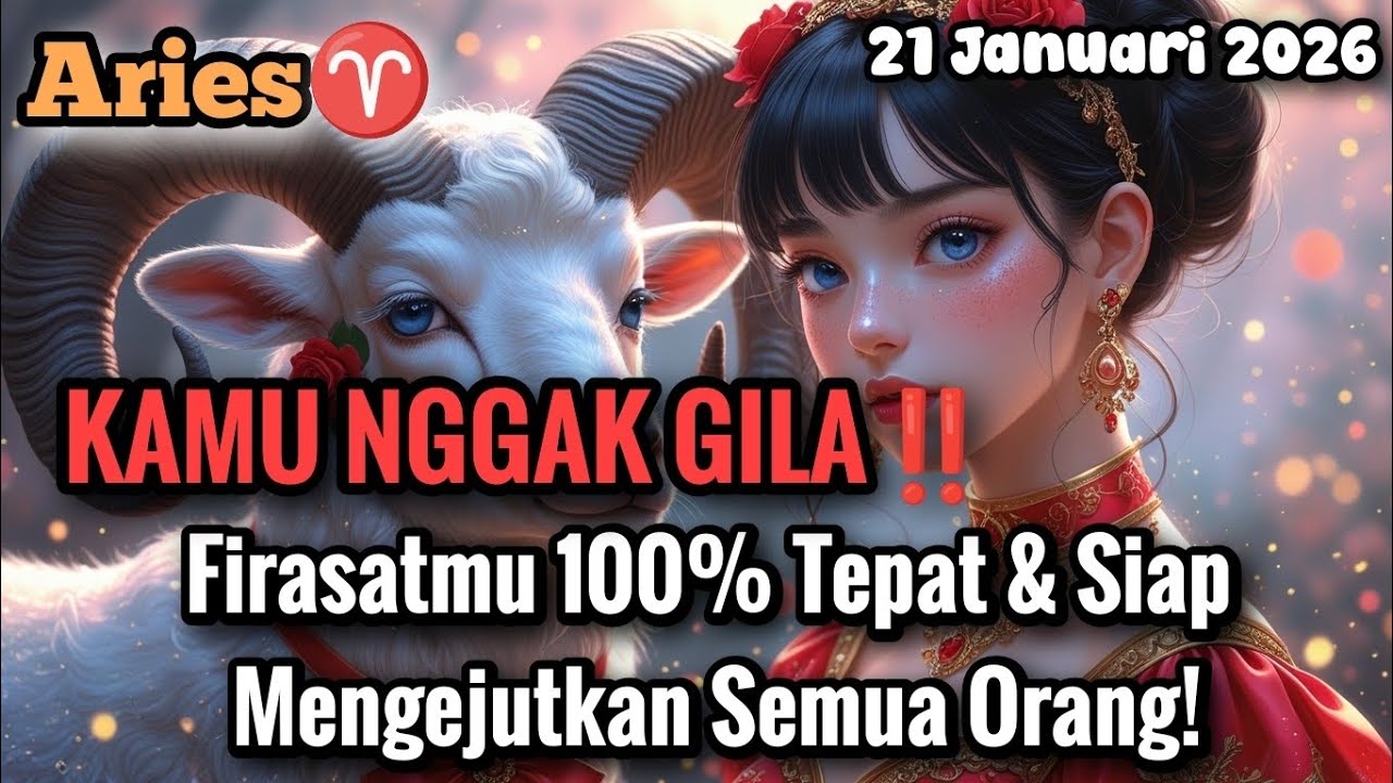 Aries♈KAMU NGGAK GILA‼️ Firasatmu 100% Tepat & Siap Mengejutkan Semua Orang! Jan 2026