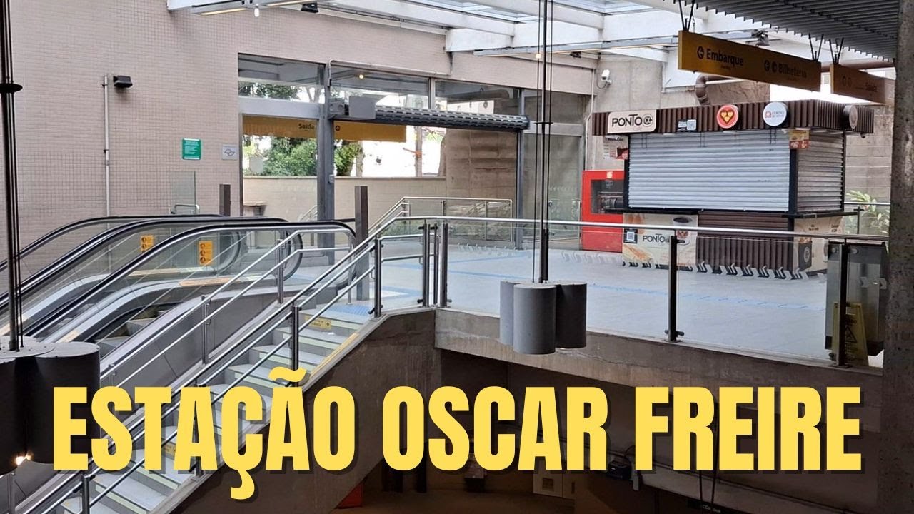 Estação Oscar Freire - Linha 4 Amarela do Metrô de São Paulo