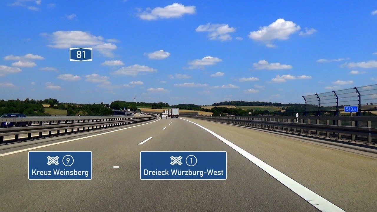 🇩🇪 A81: AK Weinsberg - AD Würzburg-West (3,5x)