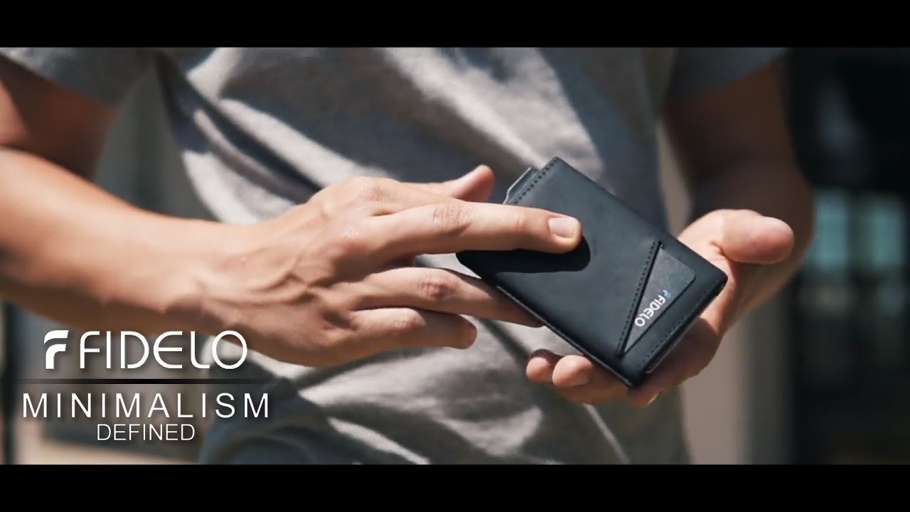 Experience the HYBRID RFID Blocking Aluminum Minimalist Wallet with Genuine Leather Case by FIDELO