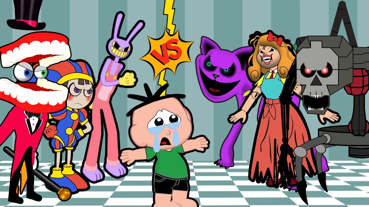 Cebolinha e CATNAP em 15 minutos Poppy Playtime e Digital Circus Completo