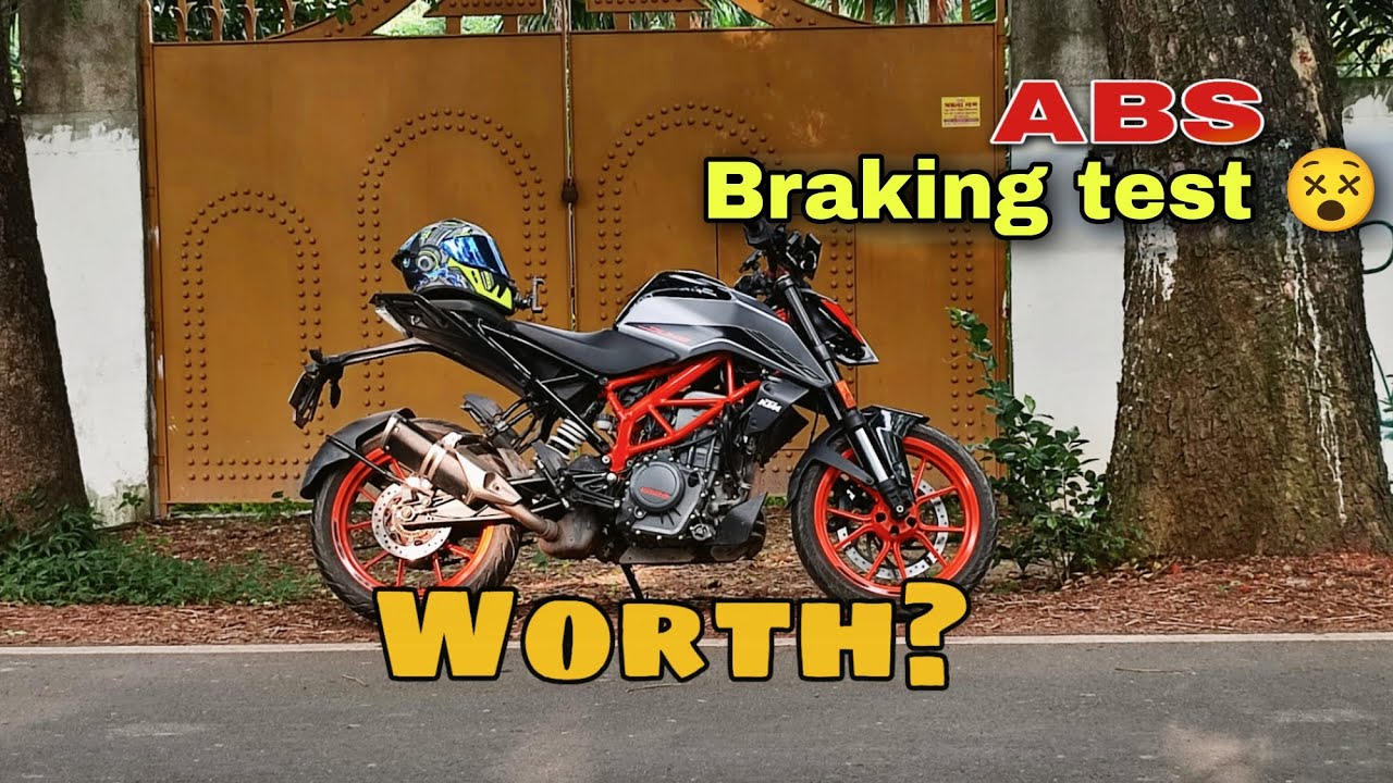 Ktm Duke 390 ABS braking test 😵 | Does it worth it? 🔥