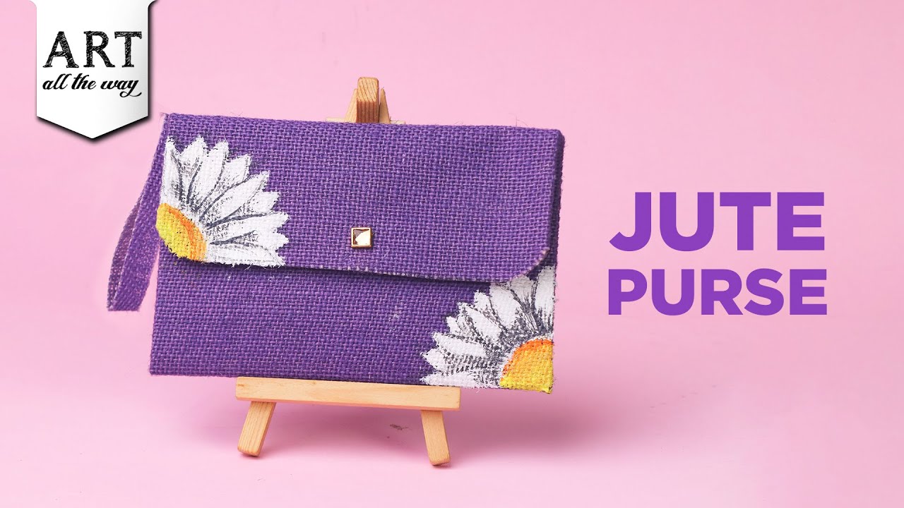 DIY Jute Purse | Jute Craft Ideas | Jute Wallet | Design Your Own Purse | 