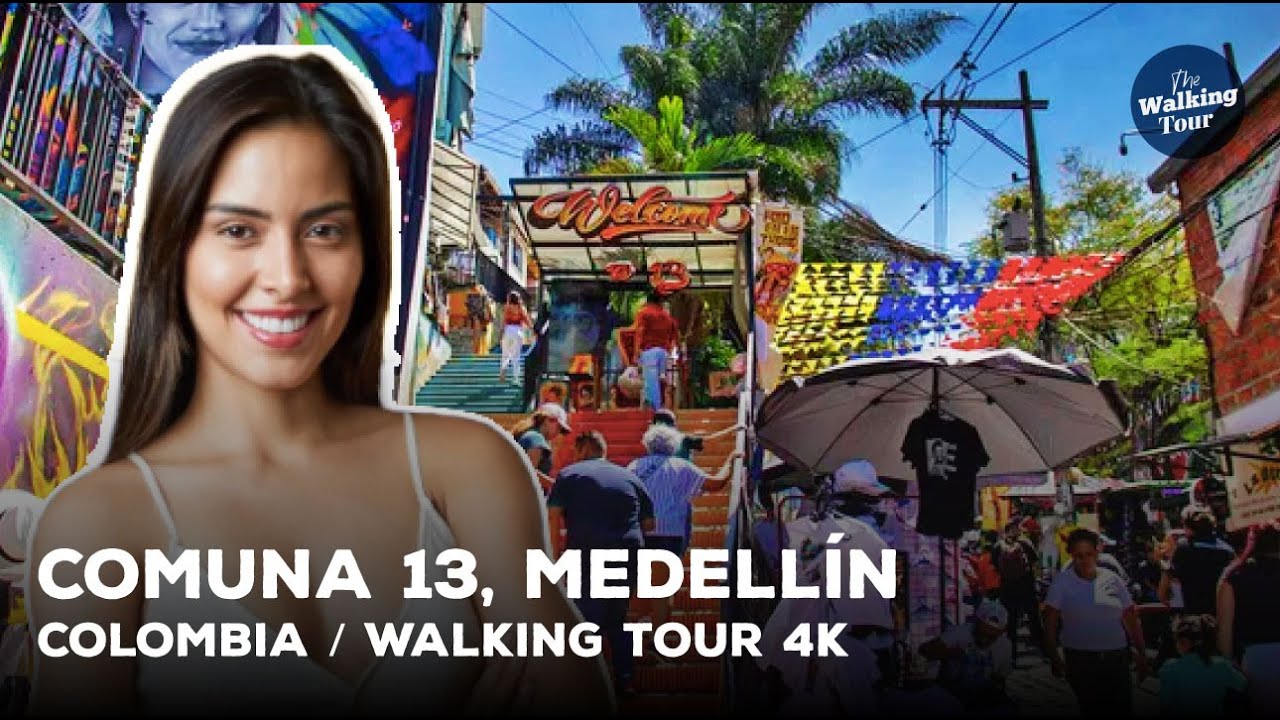 Walking Tour 4K | Comuna 13 - Medellín, Colombia | Pablo Escobar | La cuna de Pablo Escobar