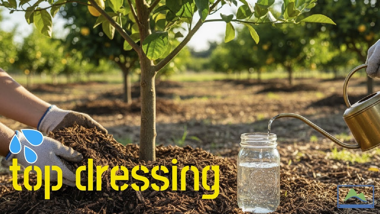 Ahorra AGUA y RIEGA MENOS 💦 TOP DRESSING en FRUTALES 🌳 #frutiCULTURA #LdN