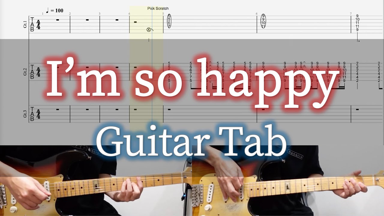 I'm so happy - L'Arc〜en〜Ciel / Guitar Tab