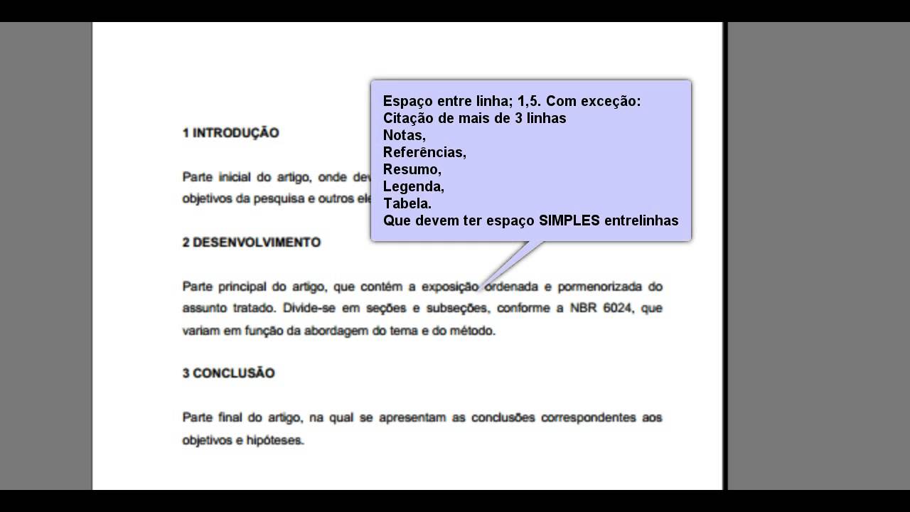 Dicas para TCC - Estrutura Artigo ABNT 6022