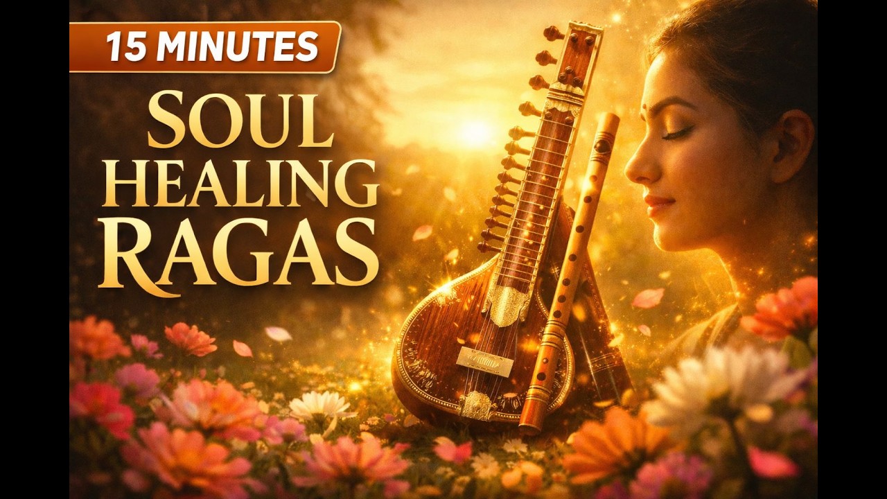 Blooming Ragas 🌸 | Relaxing Indian Instrumental Music | Sitar, Bansuri & Tabla Meditation