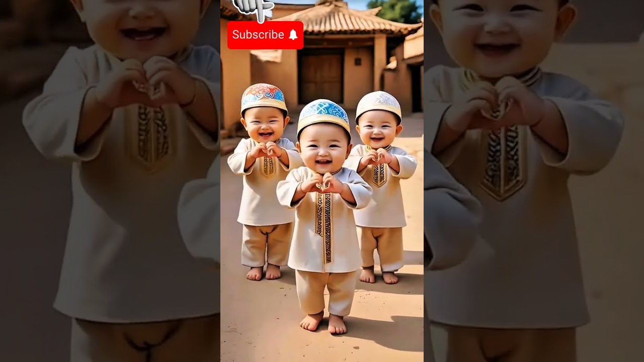3 anak kecil yang sangat lucu 