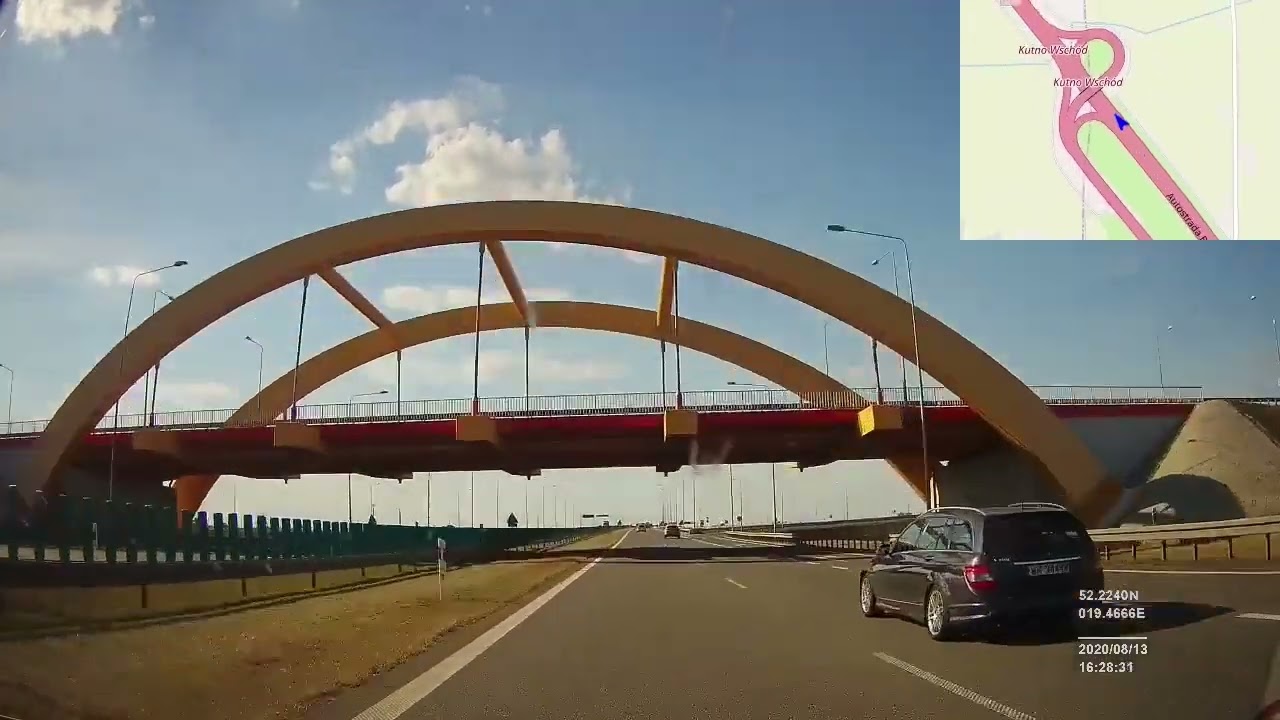 Польша. Автомагистраль A1, Лодзь-юг — Гданьск-юг, 2020, 4x