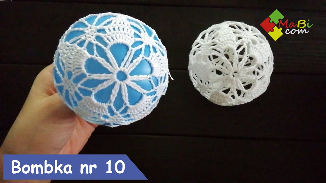 Szydełkowa bombka nr 10/Crochet Christmas ball No 10