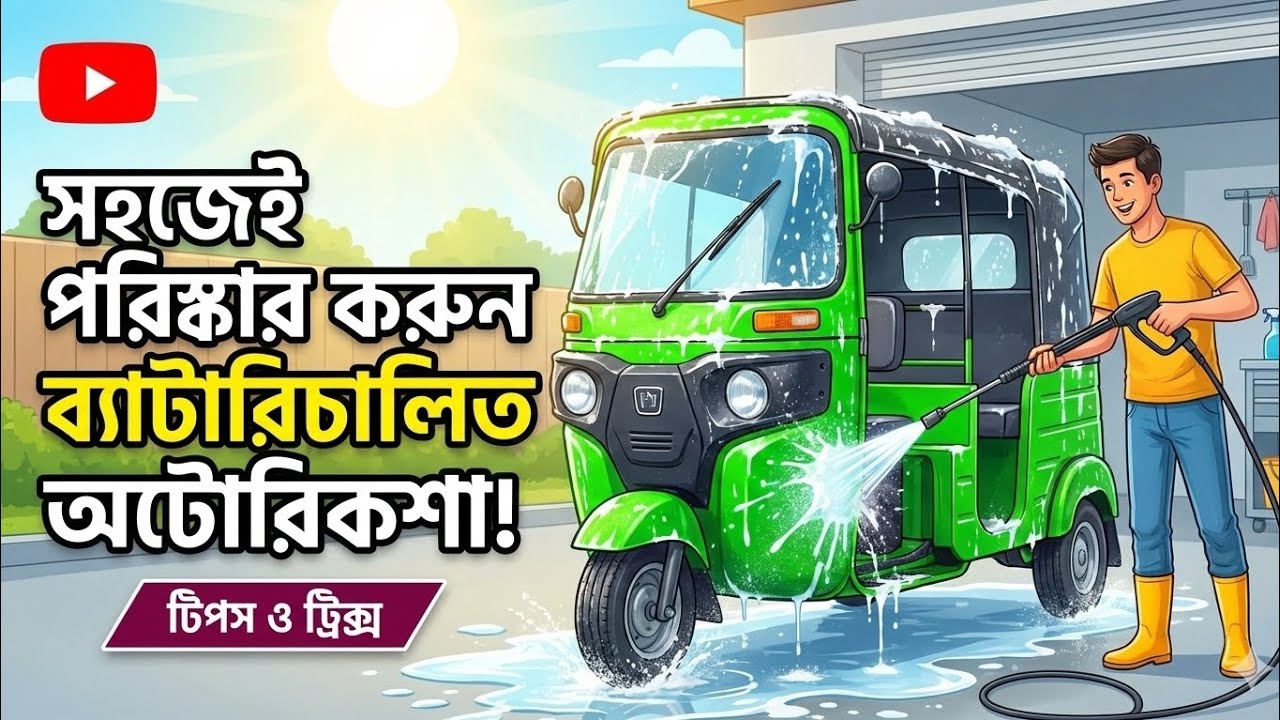 ব্যাটারিচালিত অটোরিকশা পরিষ্কার করার নিয়ম