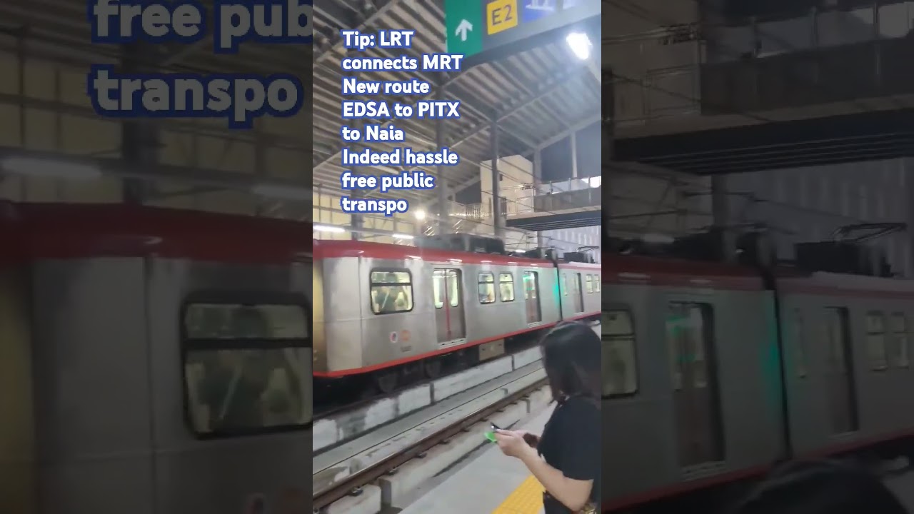 Mrt to lrt Edsa to Pitx to Naia is a hassle free travel now....kudos to