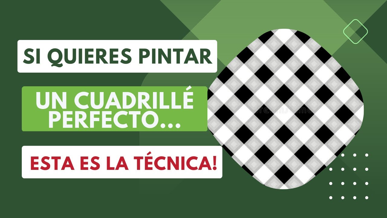 CÓMO PINTAR UN CUADRILLÉ PERFECTO #pintura #pinturaacrilica #pinturacountry #diy
