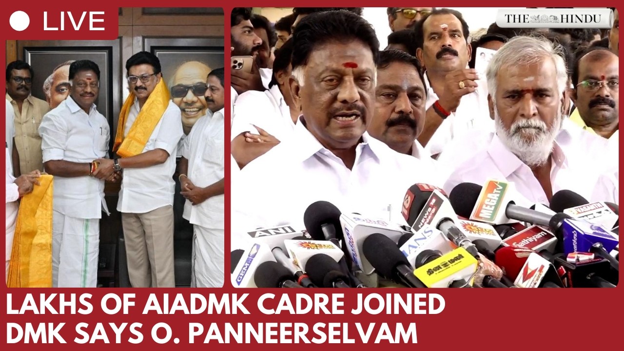 O. Panneerselvam press meet: 