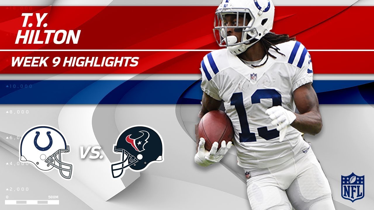 T.Y. HIlton's Amazing Game w/ 175 Yards & 2 TDs! | Colts vs. Texans | Wk 9 Player Highlights