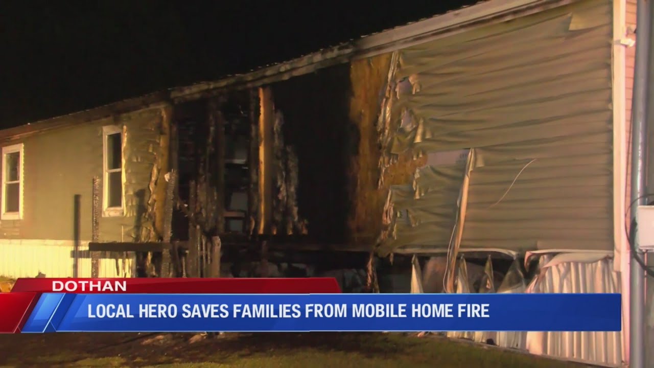 WATCH: Local hero saves families from mobile home fire