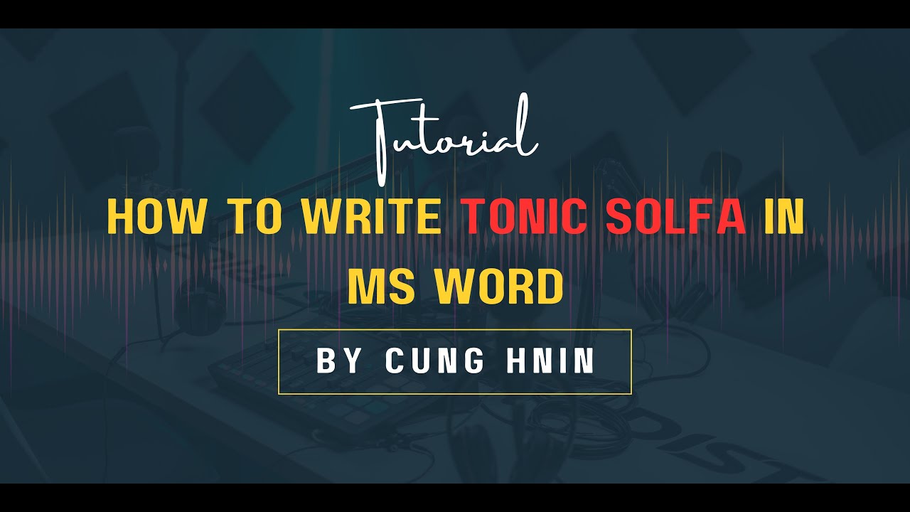 Как написать тонизирующую сольфеджио в MS Word