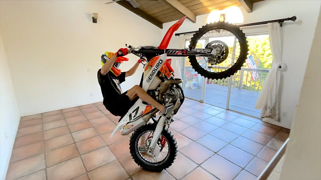 Dirt Bike Rides In HOUSE - Buttery Vlogs Ep71