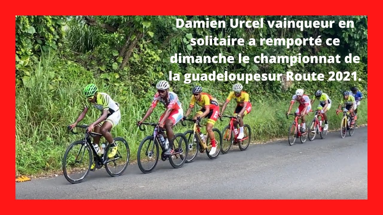Damien Urcel vainqueur en solitaire a remporté ce dimanche le championnat de la guadeloupe sur Route