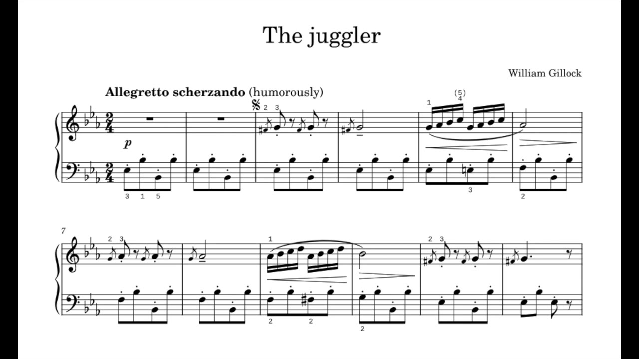 William Gillock - The Juggle